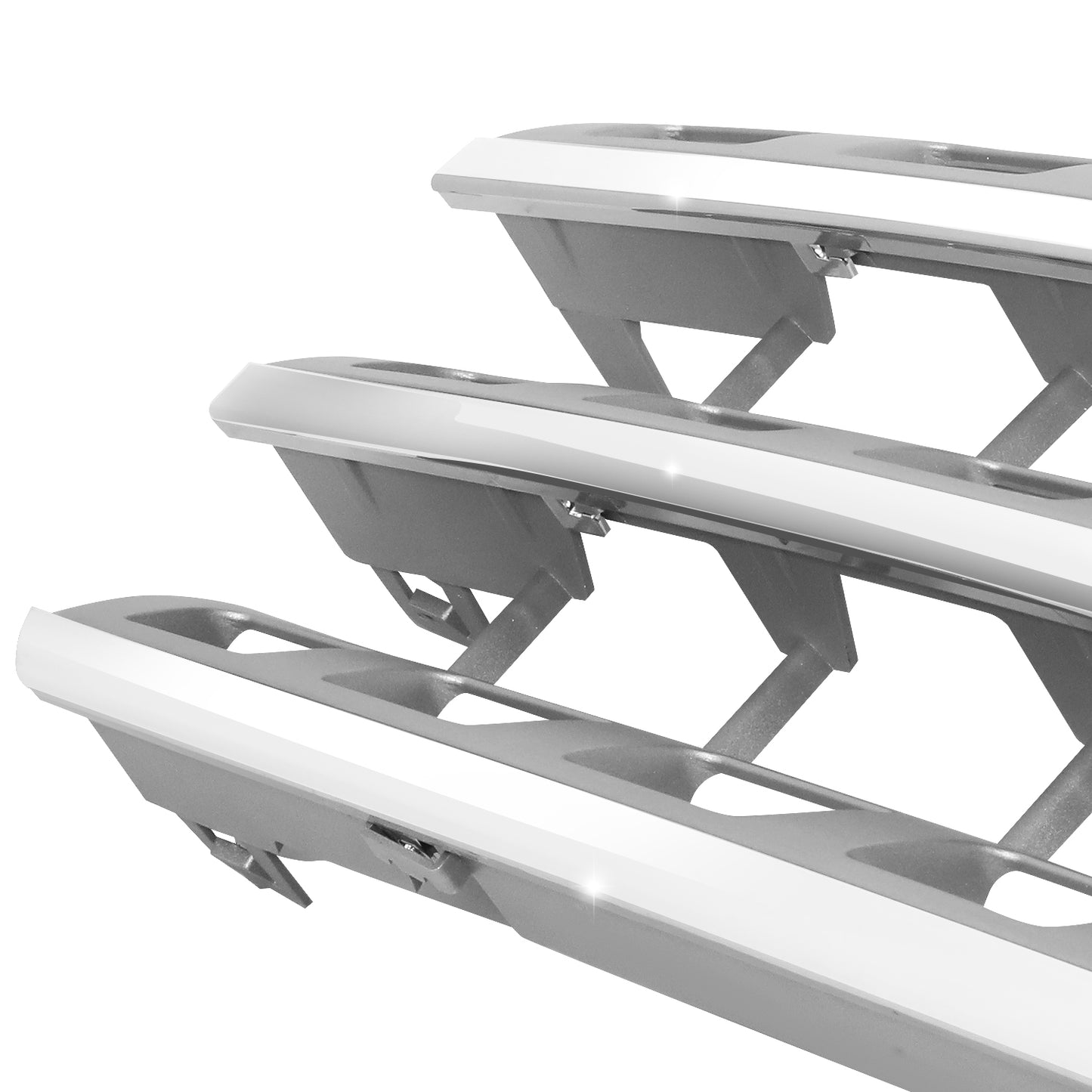 PARRILLA GRILLE - BZ W164 '06-'11(M-CLS)/ GRILLE ASS'Y 08-11/ CHROME/SILVER/ W/O PROXIMITY CRUISE CONTROL/ (EU=USA)