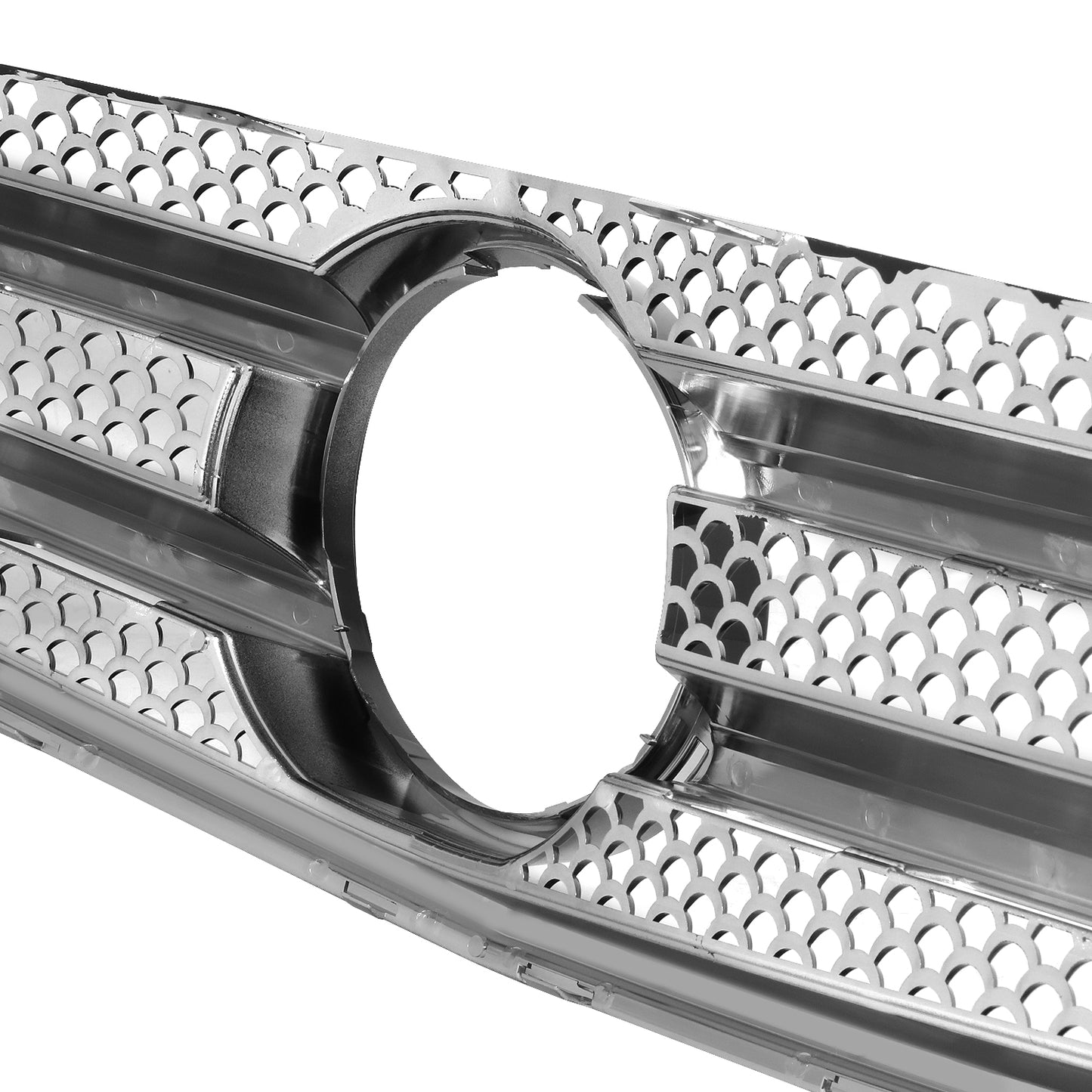 PARRILLA GRILLE - BZ W204 '08-'11/'12-ON/ GRILLE ASS'Y 08-11/ CHROME/SILVER/ W/AMG, W/SPORT PKG/ (EU=USA)