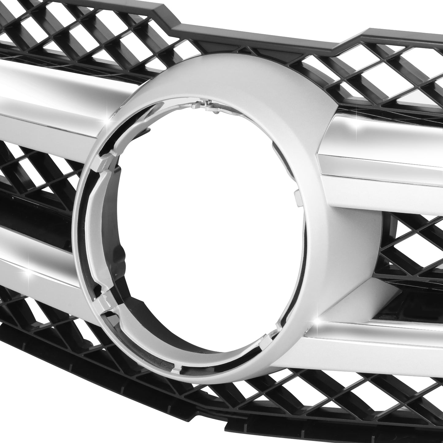 PARRILLA GRILLE - BZ X204 '10-ON(GLK)/'13-ON/ GRILLE ASS'Y 10-15/ SILVER/BLACK/ W/ALUMINUM TRIM/ (EU=USA)