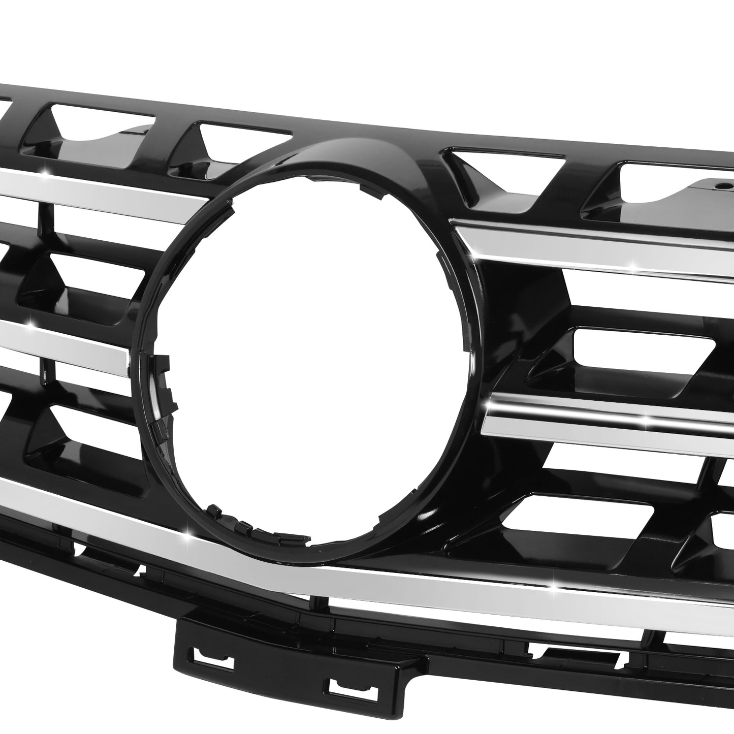 PARRILLA GRILLE - BZ W166 '12-'15(M-CLS)/ GRILLE ASS'Y/ PAINTED BLACK W/CHROME MLDG/ (W/O DISTANCE CRUISER CONTROL)