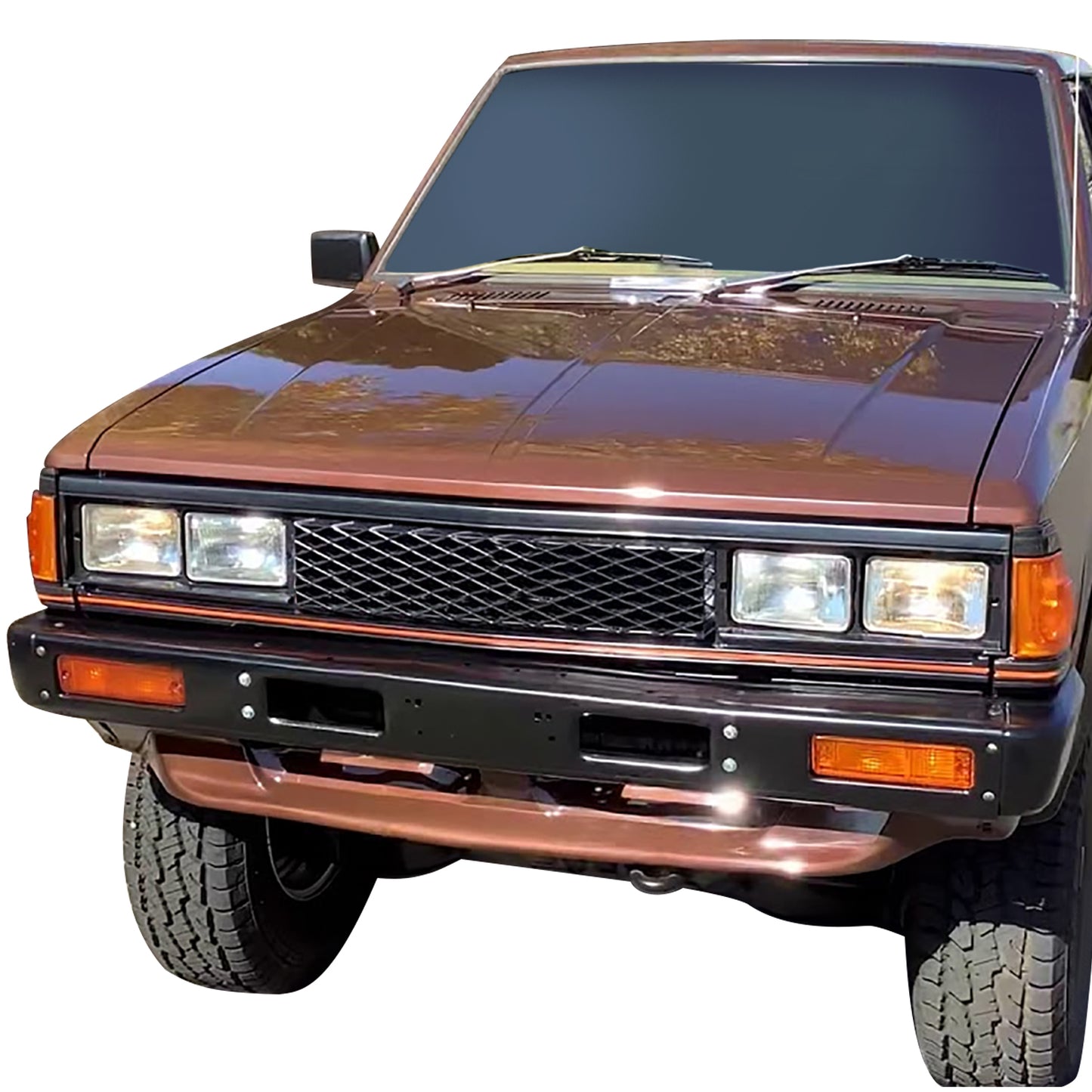 PARRILLA GRILLE - DS P/U '83-'85/'86-'97/ GRILLE ASS'Y 83-85/ BLACK/RED (4WD)//PARTS.NO,NI1200118//OEM NO,6231084W00