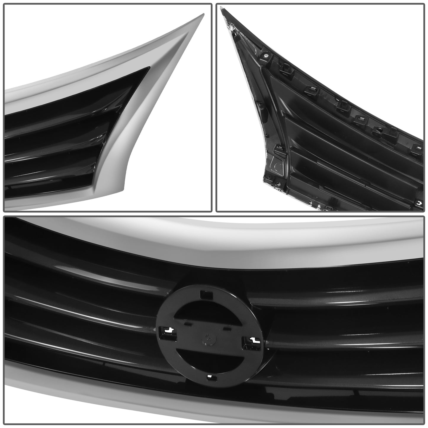 PARRILLA GRILLE - DS ALTMA 13-15/16-18/ GRILLE ASS'Y 13-15/ PAINTED BLACK/ W/CHROME FRAME (4D)//PARTS.NO,NI1200250//OEM NO,623103TA0A