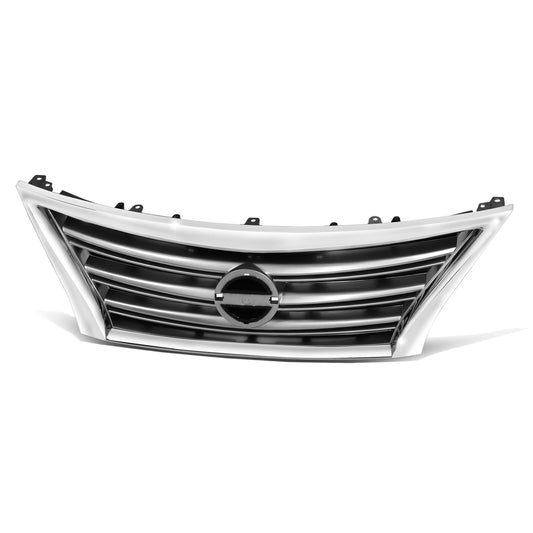 PARRILLA GRILLE - DS SENTR '13-'15/'16-'19/ GRILLE ASS'Y 13-15/ PAINTED SILVER/BLACK/ W/CHROME MOULDING (STD)//PARTS.NO,NI1200252//OEM NO,623103SH0A