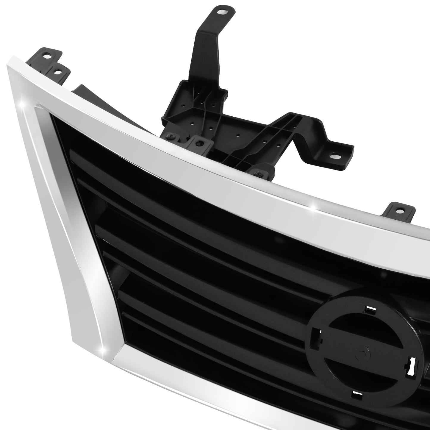PARRILLA GRILLE - DS SENTR '13-'15/'16-'19/ GRILLE ASS'Y 13-15/ PAINTED DARK SILVER/BLACK/ W/CHROME MOULDING (SR)//PARTS.NO,NI1200253//OEM NO,623103RM0A
