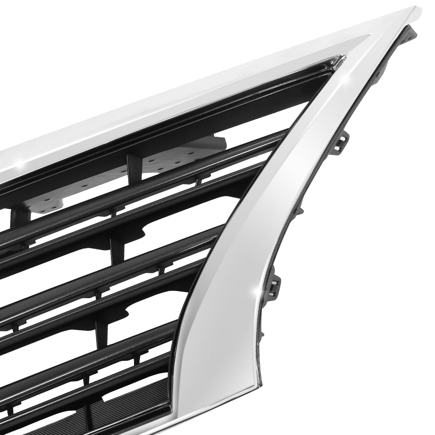 PARRILLA GRILLE - DS SENTR '13-'15/'16-'19/ GRILLE ASS'Y 13-15/ PAINTED DARK SILVER/BLACK/ W/CHROME MOULDING (SR)//PARTS.NO,NI1200253//OEM NO,623103RM0A