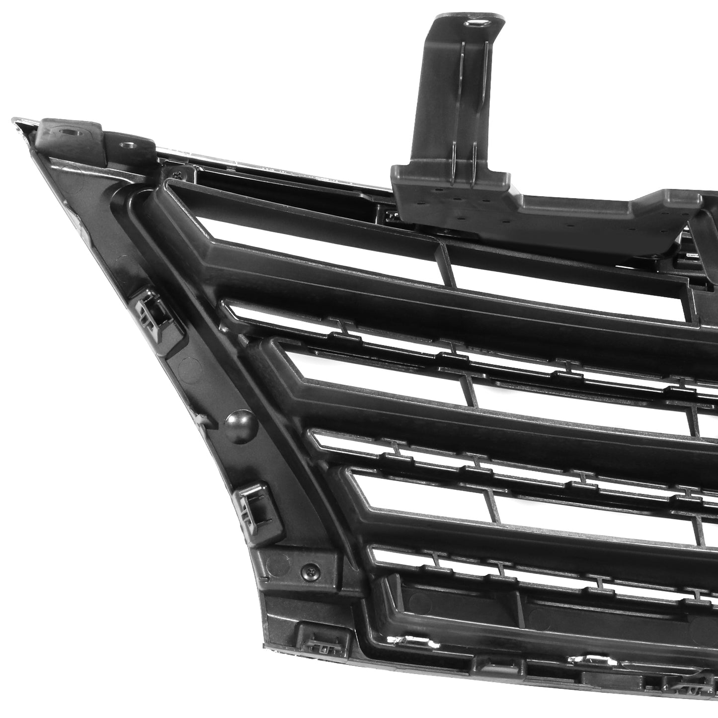PARRILLA GRILLE - DS SENTR '13-'15/'16-'19/ GRILLE ASS'Y 13-15/ PAINTED DARK SILVER/BLACK/ W/CHROME MOULDING (SR)//PARTS.NO,NI1200253//OEM NO,623103RM0A