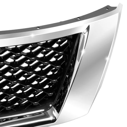 PARRILLA GRILLE - DS PAHFDR 13-16/17-21(R52)/ GRILLE ASS'Y 13-16/ PAINTED SILVER BLACK/ W/AROIND VIEW (PLATINUM)//PARTS.NO,NI1200255//OEM NO,623103KA0B