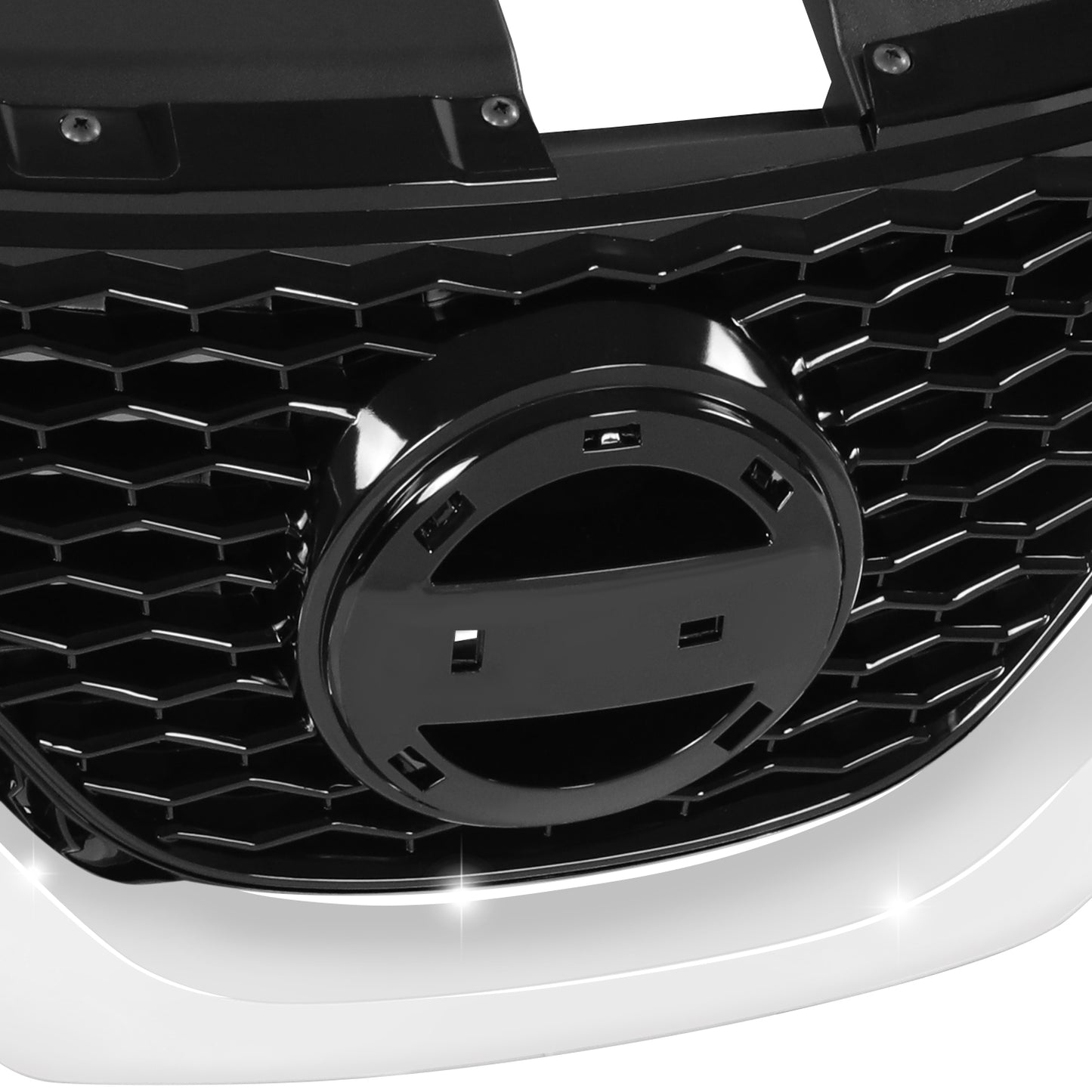 PARRILLA GRILLE - DS ROGE SPORT 17-19/20-21/ GRILLE ASS'Y 17-18/ PAINTED BLACK W/CHROME MLDG/ W/O ADAPTIVE CRUISE CONTROL/ W/O SURROUND CAMERA VIEW//PARTS.NO,NI1200288//OEM NO,623106MG0A
