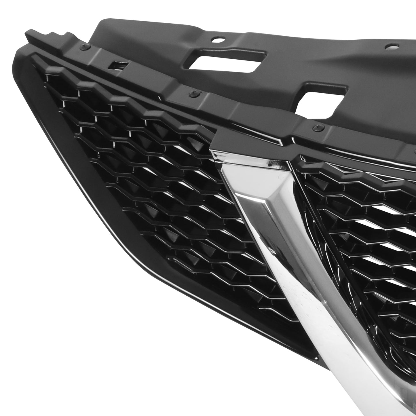 PARRILLA GRILLE - DS ROGE SPORT 17-19/20-21/ GRILLE ASS'Y 17-18/ PAINTED BLACK W/CHROME MLDG/ W/O ADAPTIVE CRUISE CONTROL/ W/SURROUND CAMERA VIEW//PARTS.NO,NI1200289//OEM NO,623106MG0C