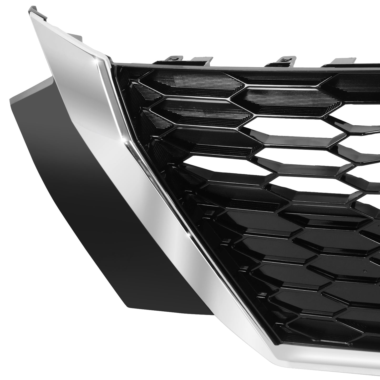 PARRILLA GRILLE - DS SENTR 20-ON/ GRILLE ASS'Y/ CHROME-BRIGHT/BLACK/ W/COVER TOW HOOK/ (S/SV) (USA)//PARTS.NO,NI1200316//OEM NO,623106LB0A