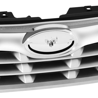 PARRILLA GRILLE - SB FORSTER '09-'13/ GRILLE ASS'Y 11-13/ PAINTED SILVER/ W/CHROME MOULDING/ (EU=USA)//PARTS.NO,SU1200149//OEM NO,91121SC040