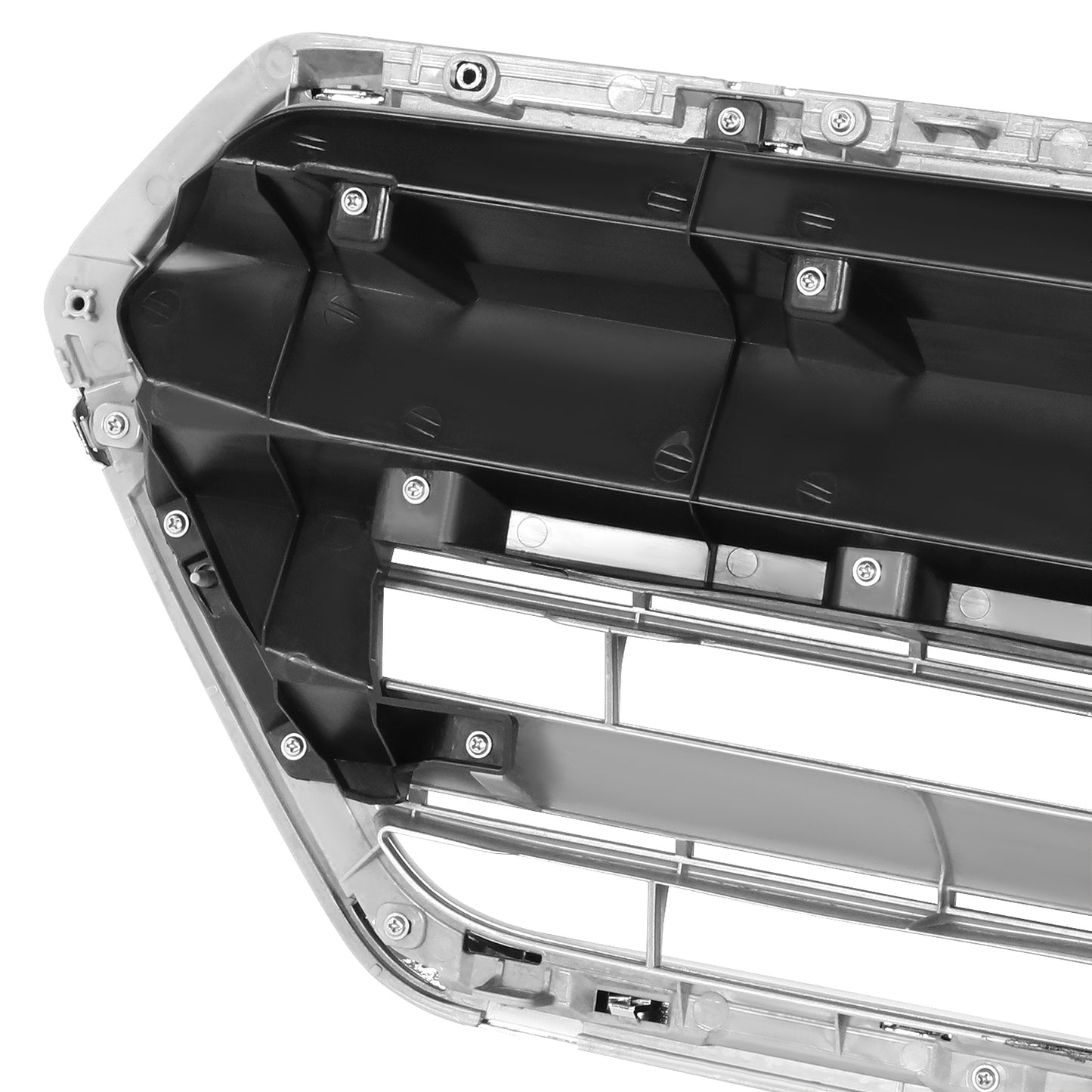PARRILLA GRILLE - SB LGCY/OTBAK 15-19/ GRILLE ASS'Y 15-17/ PAINTED SILVER W/CHROME MLDG/ (LEGACY)//PARTS.NO,SU1200162//OEM NO,91121AL00A