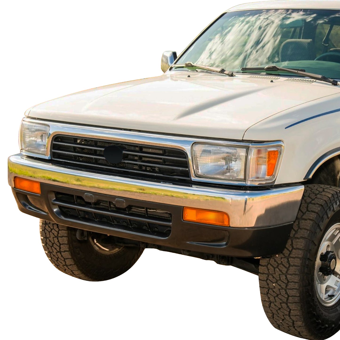 PARRILLA GRILLE - TY 4 RUNR 90-95/ GRILLE ASS'Y 92-95/ CHROME/BLACK//PARTS.NO,TO1200151//OEM NO,5311135171