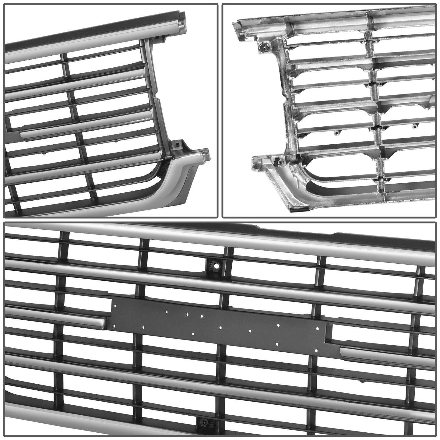 PARRILLA GRILLE - TY LD-CRUSR '81-90(FJ60/75/80)/ GRILLE ASS'Y 88-90/ CHROME DARK ARGENT//PARTS.NO,TO1200154//OEM NO,5311190A09