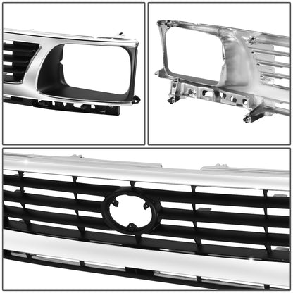 PARRILLA GRILLE - TY TACMA '95-'00/ GRILLE ASS'Y '95-'96/ CHROME/BLACK (2WD)//PARTS.NO,TO1200193//OEM NO,5310035300