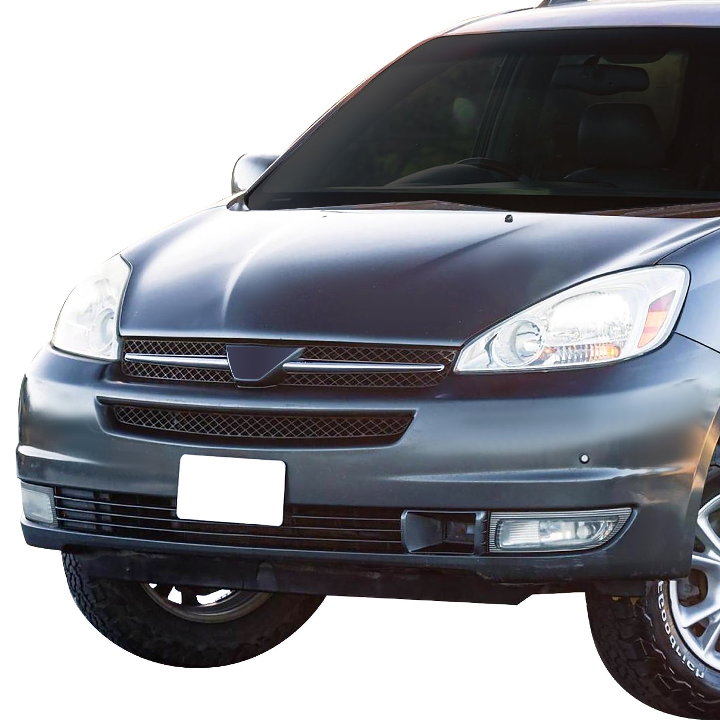 PARRILLA GRILLE - TY SIENA '04-'05/'06-'10/ GRILLE ASS'Y '04-'05/ PAINTED BLACK/ W/O CHROME INSERT//PARTS.NO,TO1200276//OEM NO,53111AE010