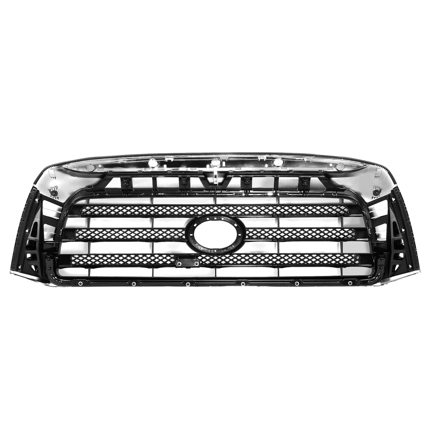 PARRILLA GRILLE - TY TUNDR '07-'13/ GRILLE ASS'Y 07-09/ MAT-BLACK W/CHROME FRAME