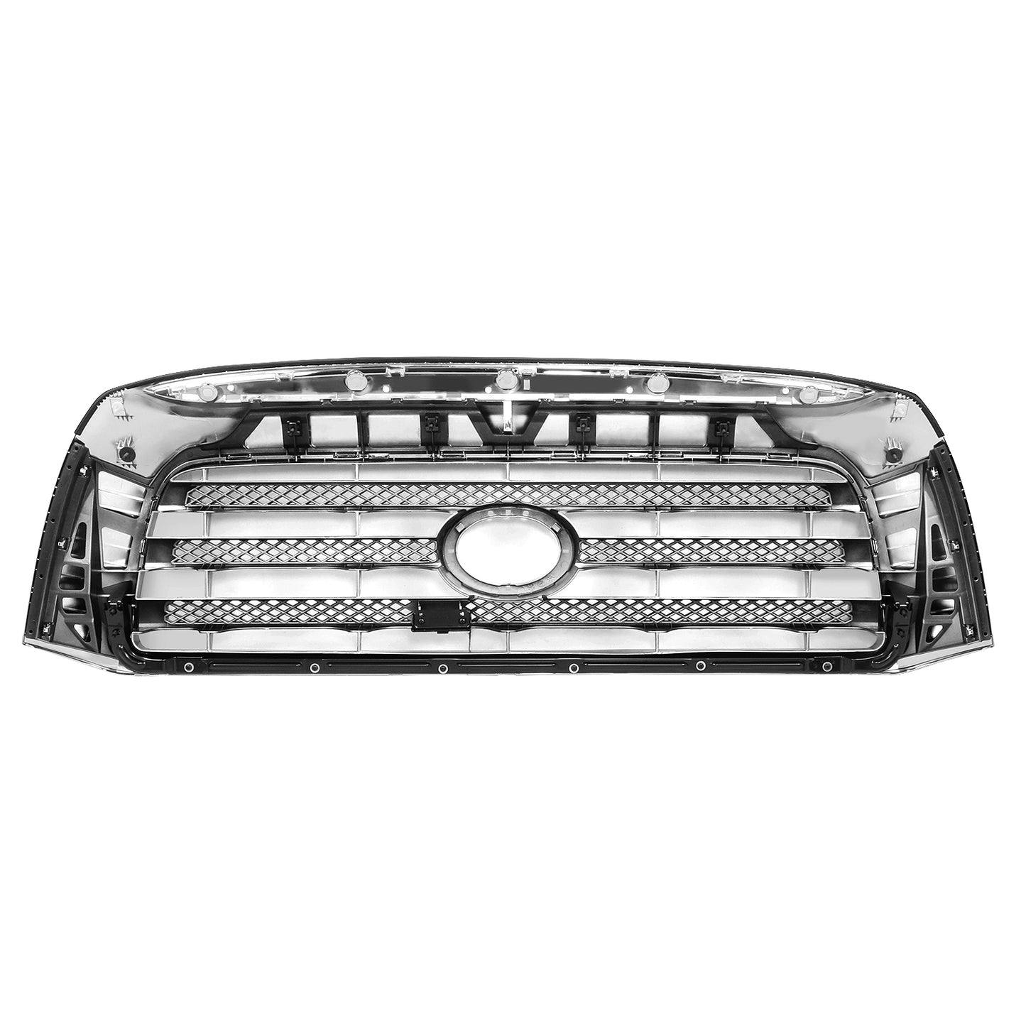 PARRILLA GRILLE - TY TUNDR '07-'13/ GRILLE ASS'Y 07-09/ SILVER-GRAY W/CHROME FRAME/ (LIMITED)