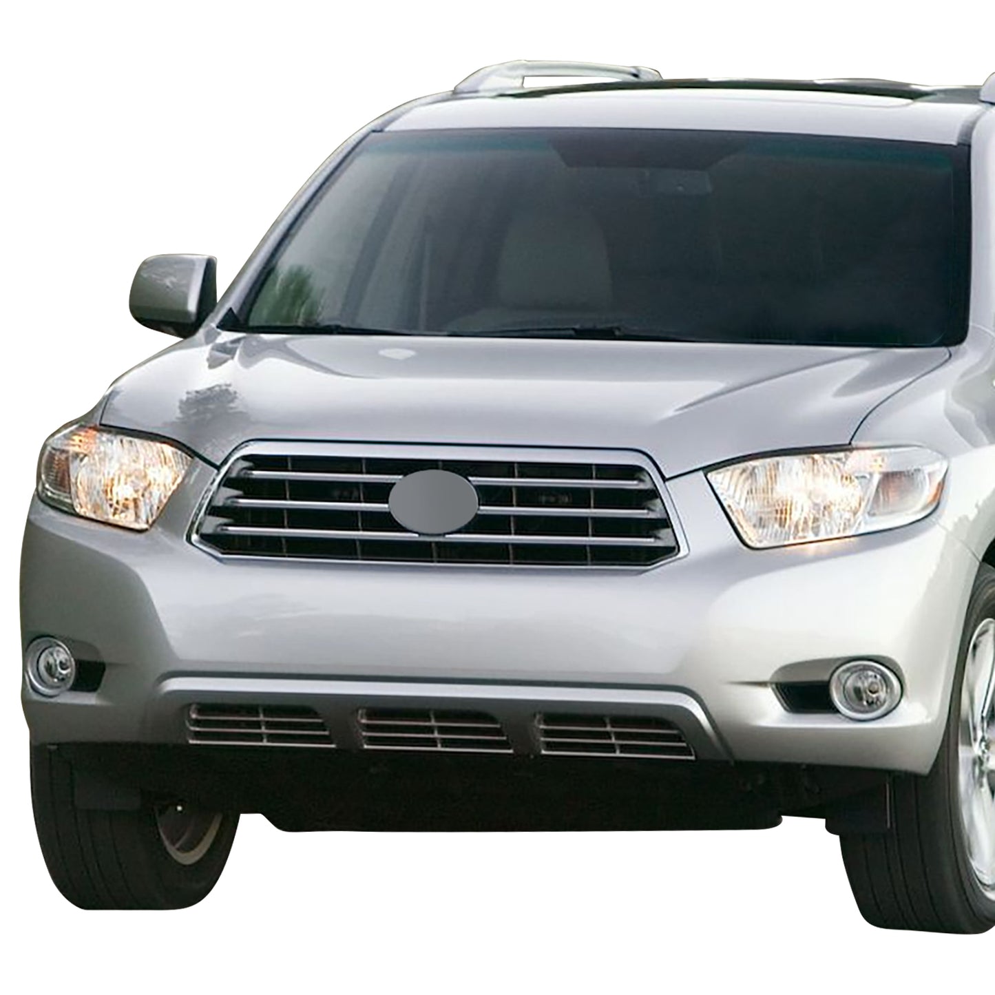 PARRILLA GRILLE - TY HILANDR '08-'10/ GRILLE ASS'Y/ CHROME SILVER-GRAY/ W/SMOKE BLACK (SPORT)//PARTS.NO,TO1200308//OEM NO,5310148170