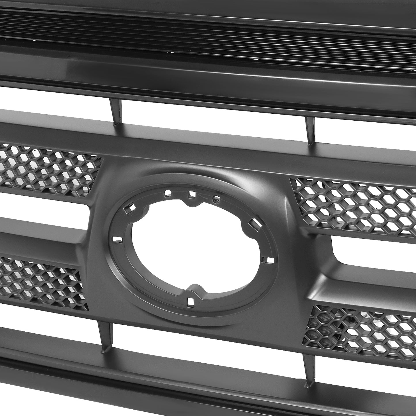 PARRILLA GRILLE - TY TUNDR '07-'13/ GRILLE ASS'Y 10-13/ MAT-BLACK W/BLACK MLDG/ (W/O ROCK W/O SPORT PKG)/ (W/CHROME BUMPER)(SR5)