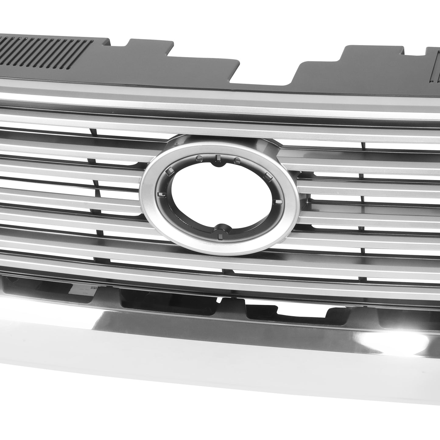 PARRILLA GRILLE - TY TUNDR 14-21/ GRILLE ASS'Y 14-17/ PAINTED SILVER GRAY/ W/CHROME MOULDING/ (LIMITED)