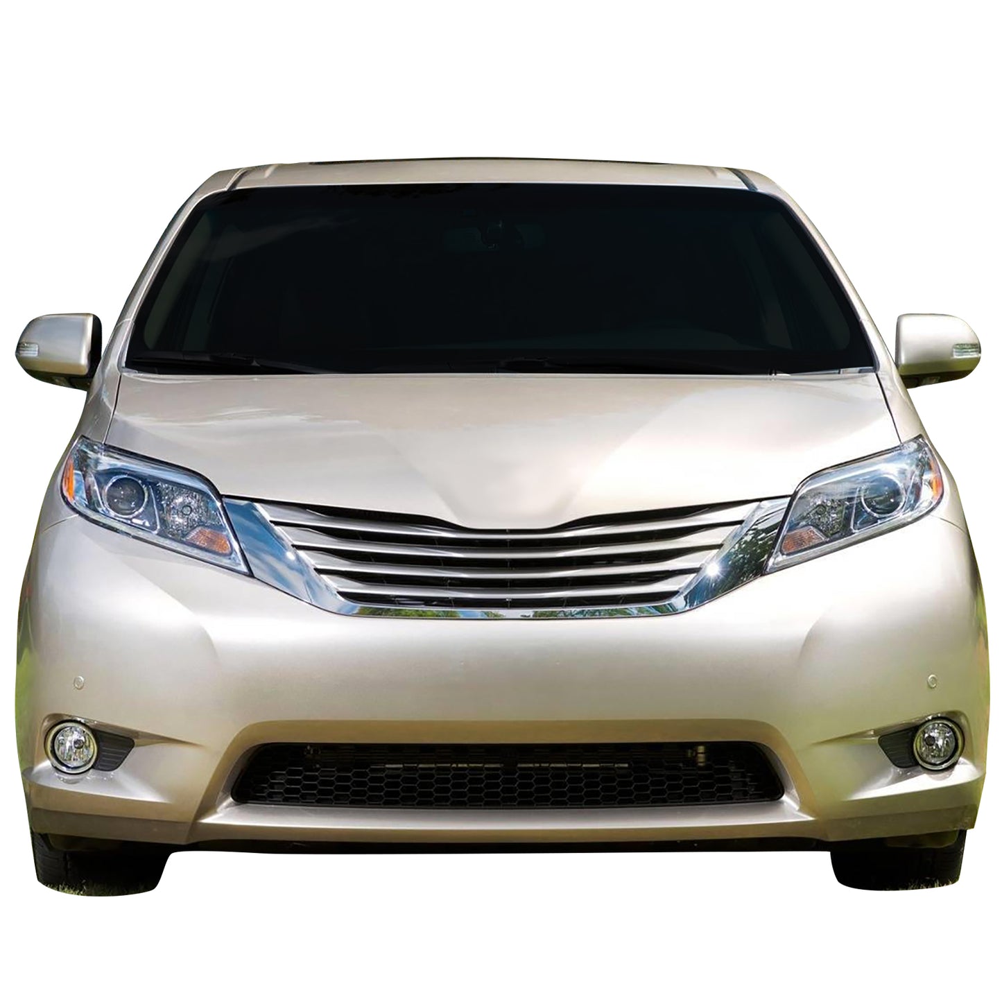 PARRILLA GRILLE - TY SIENA '11-'17/'18-'20/ GRILLE ASS'Y 15-17/ PAINTED GRAY W/CHROME MLDG/ (W/O PREMIUM PKG) (XLE)//PARTS.NO,TO1200399//OEM NO,5310108040
