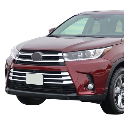 PARRILLA GRILLE - TY HILANDR '14-'16/'17-'19/ GRILLE ASS'Y 17-19/ MAT-BLACK/GRAY/ W/SILVER MLDG//PARTS.NO,TO1200425//OEM NO,531010E230