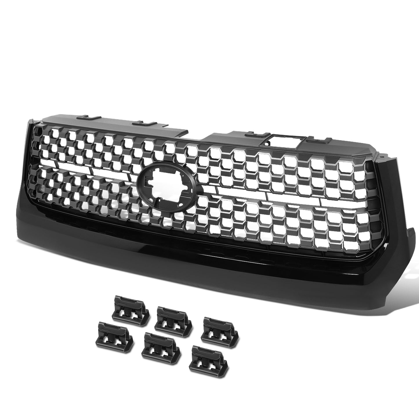 PARRILLA GRILLE - TY TUNDR 14-21/ GRILLE ASS'Y 18-21/ W/PAINTED GRAY/ W/BLACK FRAME/ W/O CHROME SURROUND