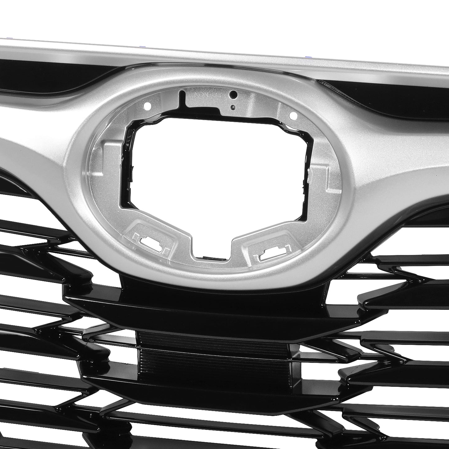 PARRILLA GRILLE - TY HILANDR 20-ON/ GRILLE ASS'Y 20-22/ PAINTED BLACK/ W/SILVER MOULDING/ W/O CAMERA H./(HYBRID LE|HYBRID XLE)//PARTS.NO,TO1200455//OEM NO,531010E360