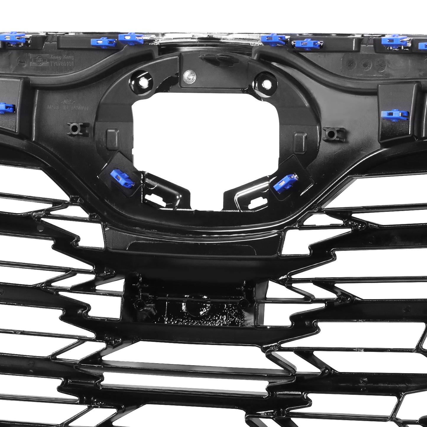 PARRILLA GRILLE - TY HILANDR 20-ON/ GRILLE ASS'Y 20-22/ PAINTED BLACK/ W/CHROME MOULDING/ W/O CAMERA H./(HYBRID LIMITED)//PARTS.NO,TO1200456//OEM NO,531010E370