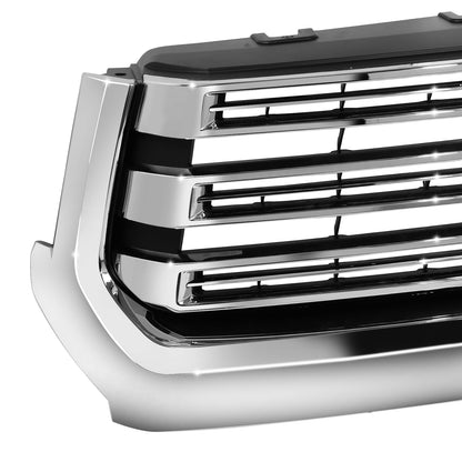 PARRILLA GRILLE - TY TUNDR 14-21/ GRILLE ASS'Y 18-21/ W/TEXTURED  BLACK/ W/CHROME FRAME/ W/CHROME SURROUND
