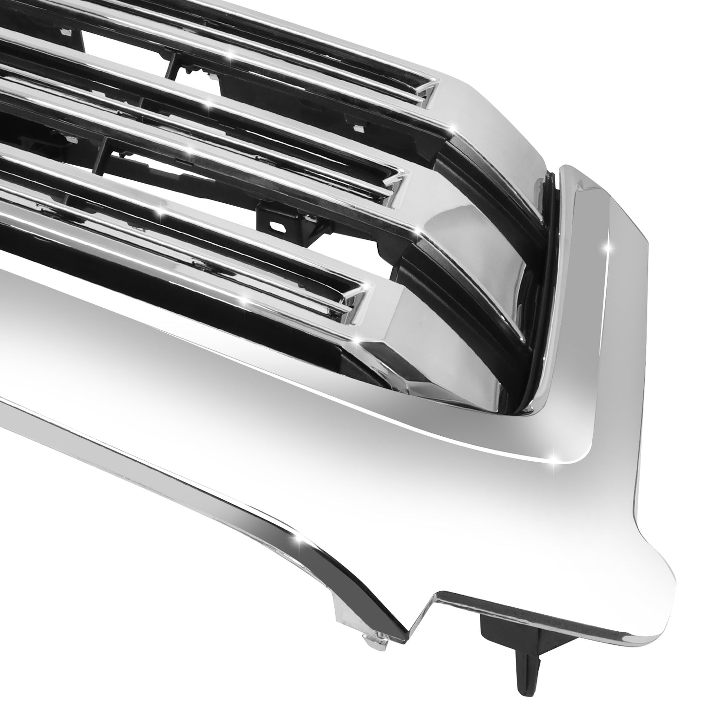 PARRILLA GRILLE - TY TUNDR 14-21/ GRILLE ASS'Y 18-21/ W/TEXTURED  BLACK/ W/CHROME FRAME/ W/CHROME SURROUND