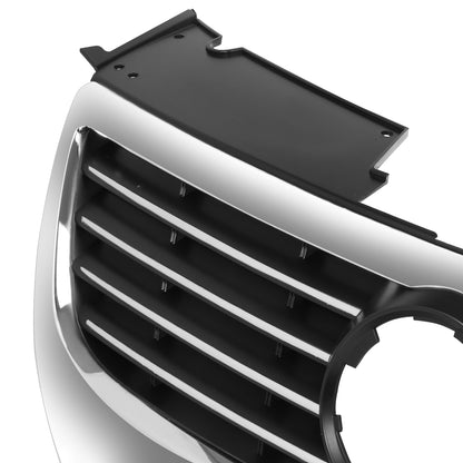 PARRILLA GRILLE - VG PASAT '05-'10/ GRILLE ASS'Y/ MAT-BLACK W/CHROME MOULDING/ W/O PARKING AID,W/O SENSOR H./ (BIG LOGO)