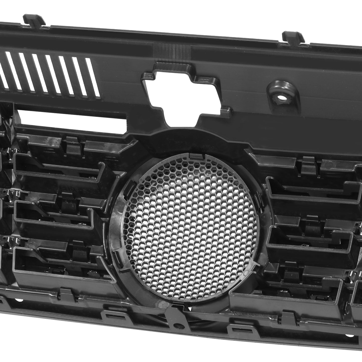 PARRILLA GRILLE - VG PASAT '11-'15/ GRILLE ASS'Y 18-20/ MAT-BLACK/ W/SILVER BLACK/ W/CHROME MOULDING//PARTS.NO,VW1200155//OEM NO,561853651OQE