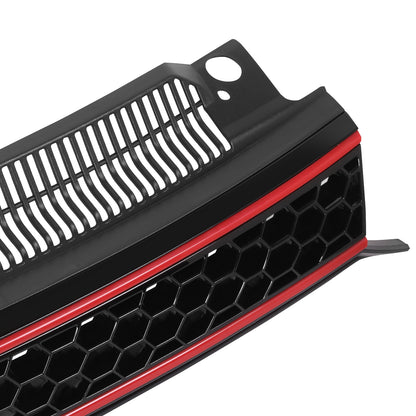 PARRILLA GRILLE - VG GOF 6 '09-'12/ GRILLE ASS'Y/ BLACK W/RED LINE (GTI)//PARTS.NO,VW1200158//OEM NO,5K0853651AKATK