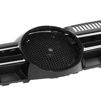 PARRILLA GRILLE - VG JETA '11-'18/ GRILLE ASS'Y 11-14/ MAT-BLACK W/CHROME MOULDING/ (WAGON) (SAME=GOLF)//PARTS.NO,VW1200164//OEM NO,1K9853651GZLL