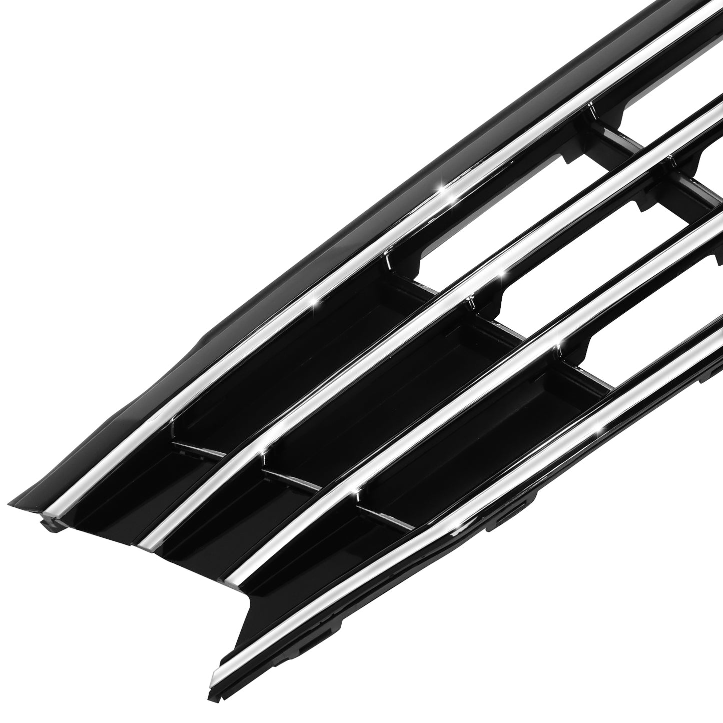 PARRILLA GRILLE - VG PASAT '16-'19/'20-ON/ GRILLE ASS'Y 16-19/ PAINTED BLACK/BLACK/ W/CHROME MOULDING/ (W/COLLISION WARNING)/(HALOGEN TYPE)//PARTS.NO,VW1200169//OEM NO,561853651HOQE