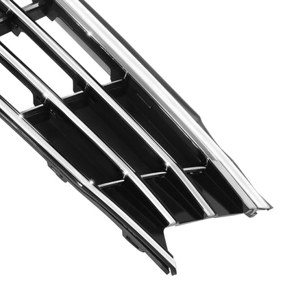 PARRILLA GRILLE - VG PASAT '16-'19/'20-ON/ GRILLE ASS'Y 16-19/ PAINTED BLACK/SILVER/ W/CHROME MOULDING/ (W/O COLLISION WARNING)/(LED TYPE)//PARTS.NO,VW1200170//OEM NO,561853651GNLB