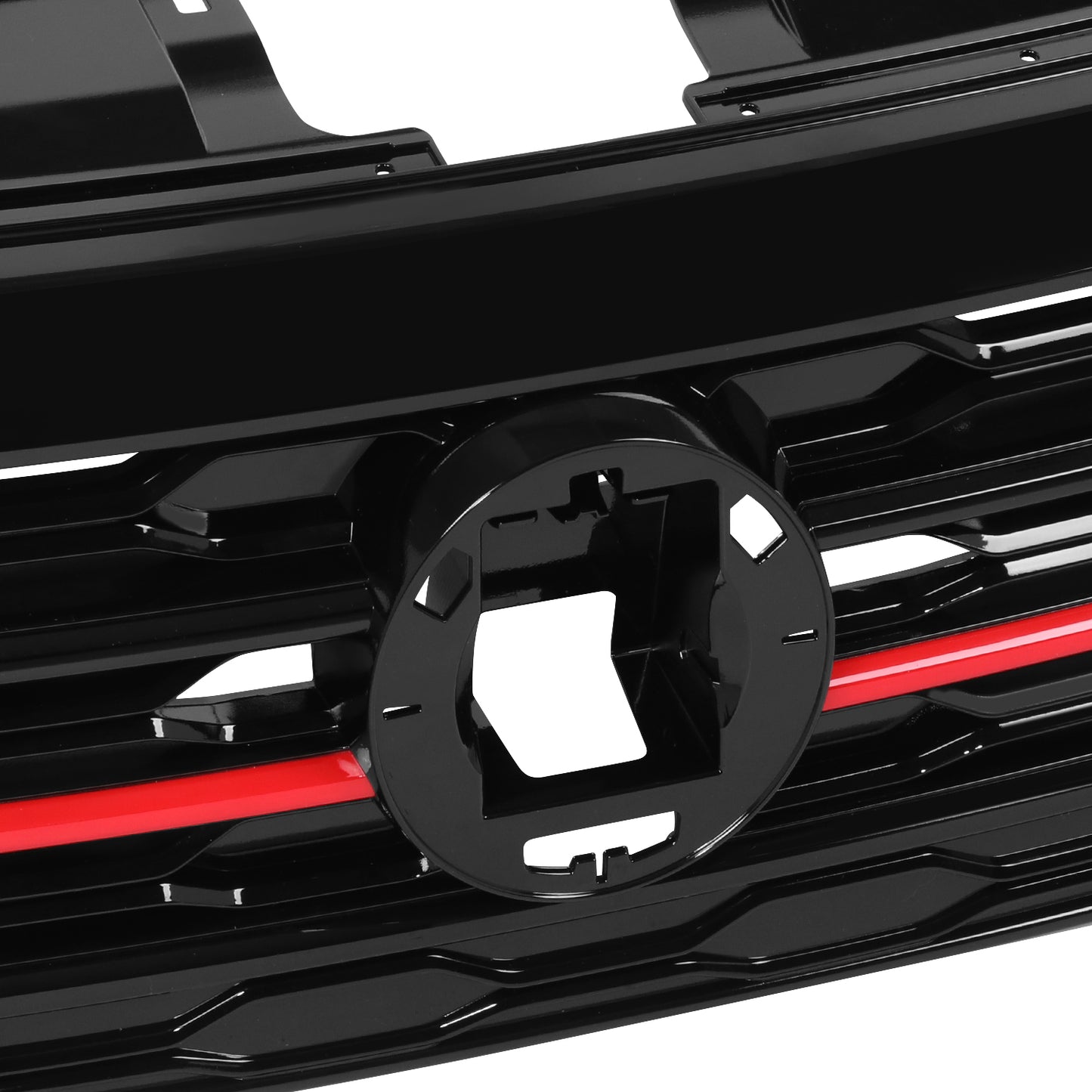 PARRILLA GRILLE - VG JETA 19-23/ GRILLE ASS'Y/ GLOSS BLACK/ W/PAINTED RED FINISH (GLI)//PARTS.NO,VW1200178//OEM NO,17A853651ADCEE