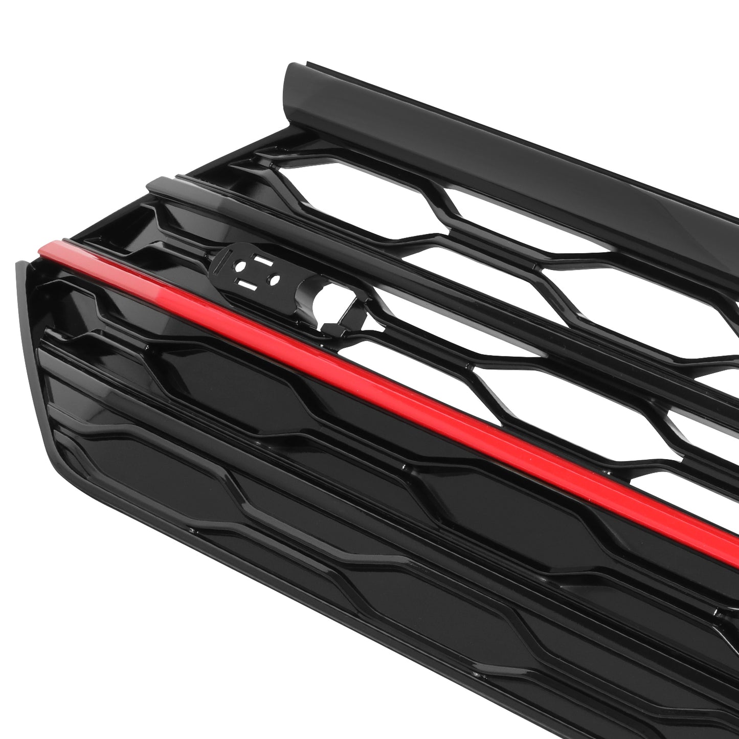 PARRILLA GRILLE - VG JETA 19-23/ GRILLE ASS'Y/ GLOSS BLACK/ W/PAINTED RED FINISH (GLI)//PARTS.NO,VW1200178//OEM NO,17A853651ADCEE