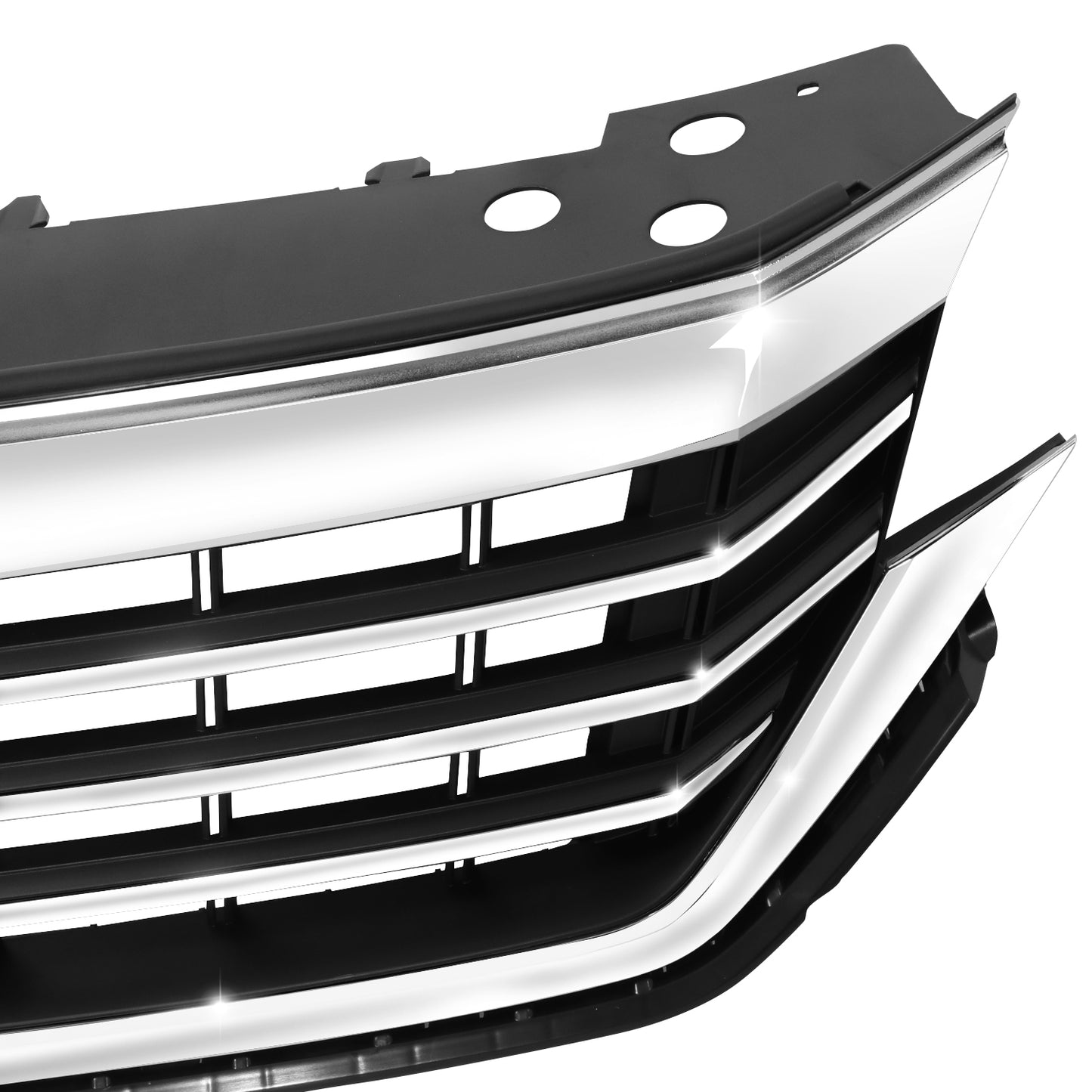 PARRILLA GRILLE - VG PASAT '16-'19/'20-ON/ GRILLE ASS'Y 20-22/ W/CHROME BLACK/ W/O R-LINE PKG/ (COMFORTLINE, HIGHLINE, S, SE)/(EU=USA)//PARTS.NO,VW1200179//OEM NO,561853651BDZLL