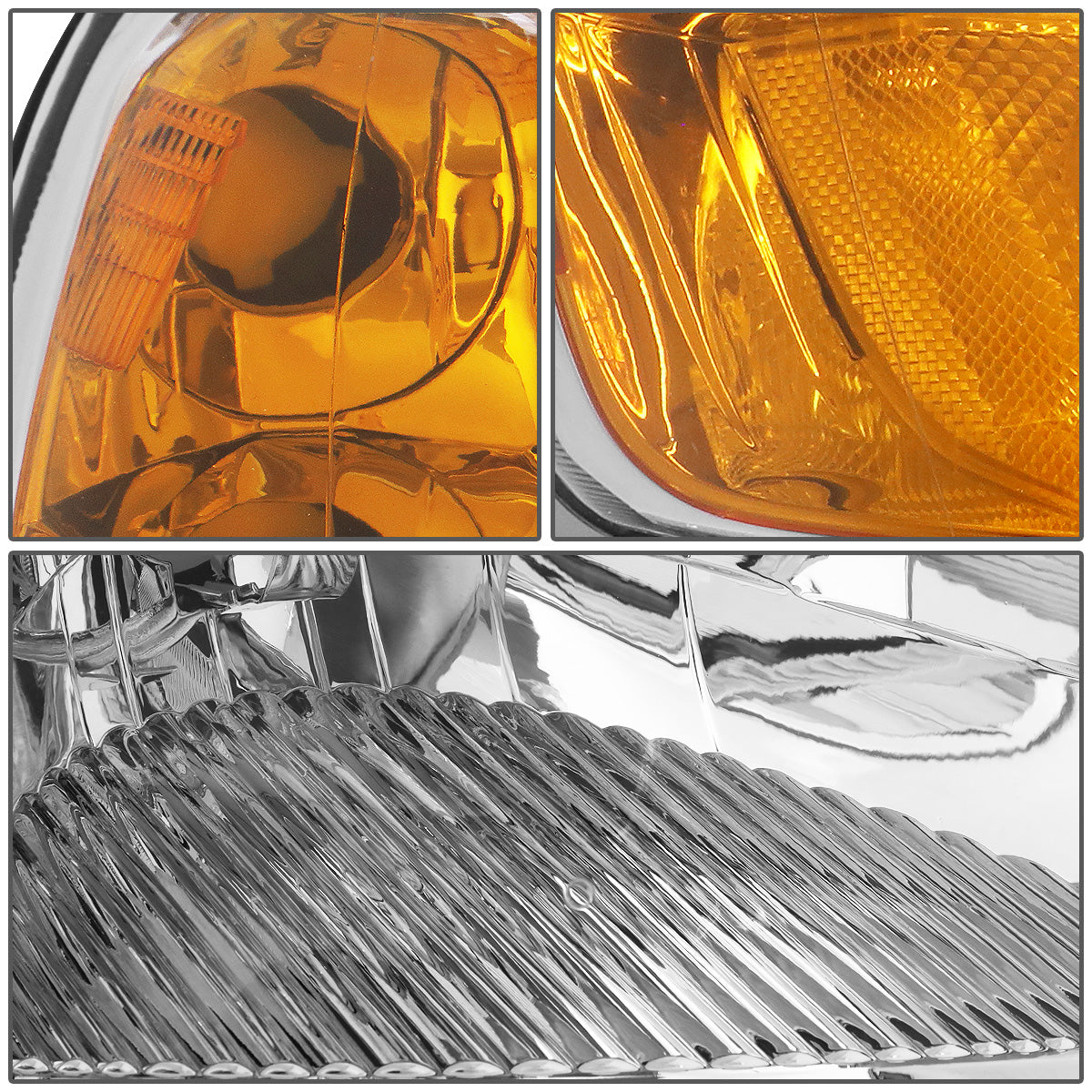 FAROS OE STYLE - 01-03 HONDA CIVIC NON SI - H4 HEADLIGHT / 7443 SIGNAL - RIGHT