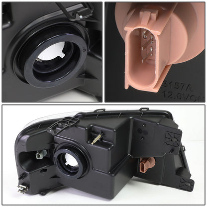 FAROS OE STYLE - 04-08 FORD F-150 / 06-08 LINCOLN MARK LT - 9007 HEADLIGHT / 3157A PARKING - BLACK HOUSING - LEFT