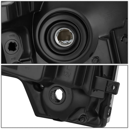 FAROS OE STYLE - 10-14 FORD F-150 - WITH FACTORY BLACK HOUSING - WITH HALOGEN HEADLAMPS - 9008 HIGH / LOW BEAM / 168 MARKER / 3157NA - BLACK HOUSING - LEFT