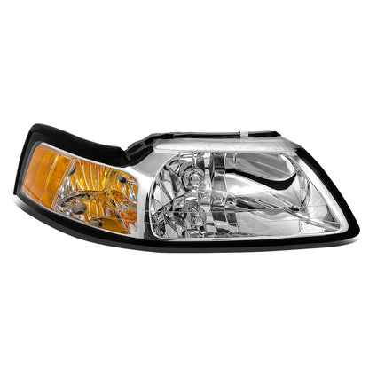 FAROS OE STYLE - 99-04 FORD MUSTANG - 9007 HEADLIGHT / 3157A PARKING - CHROME HOUSING - RIGHT