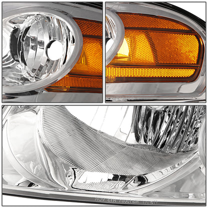 FAROS OE STYLE - 04-06 NISSAN SENTRA - USES H13 HIGH/LOW BEAM BULBS - CHROME HOUSING - LEFT