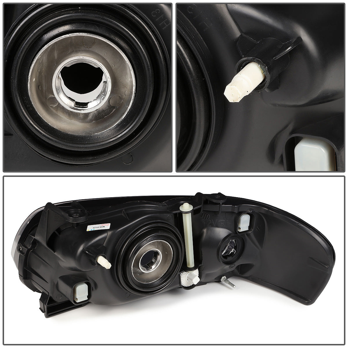 FAROS OE STYLE - 04-06 NISSAN SENTRA - USES H13 HIGH/LOW BEAM BULBS - BLACK HOUSING - LEFT