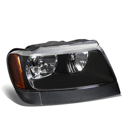 FAROS OE STYLE - 99-04 JEEP GRAND CHEROKEE WJ - 9006XS LOW BEAM / 9005XS HIGH BEAM - BLACK HOUSING - RIGHT