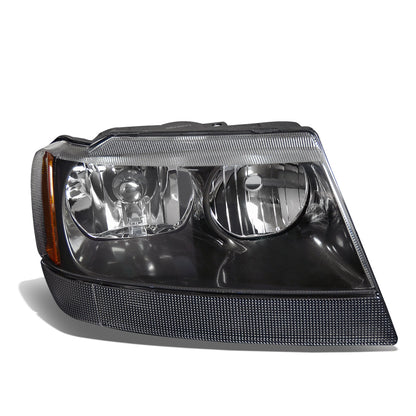 FAROS OE STYLE - 99-04 JEEP GRAND CHEROKEE WJ - 9006XS LOW BEAM / 9005XS HIGH BEAM - BLACK HOUSING - RIGHT