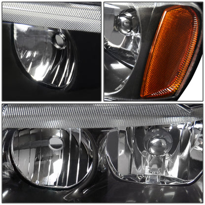 FAROS OE STYLE - 99-04 JEEP GRAND CHEROKEE WJ - 9006XS LOW BEAM / 9005XS HIGH BEAM - BLACK HOUSING - RIGHT